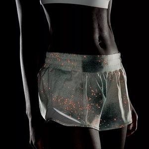 NWT LuluLemon Hotty Hot LR Short 2.5” Reflective
